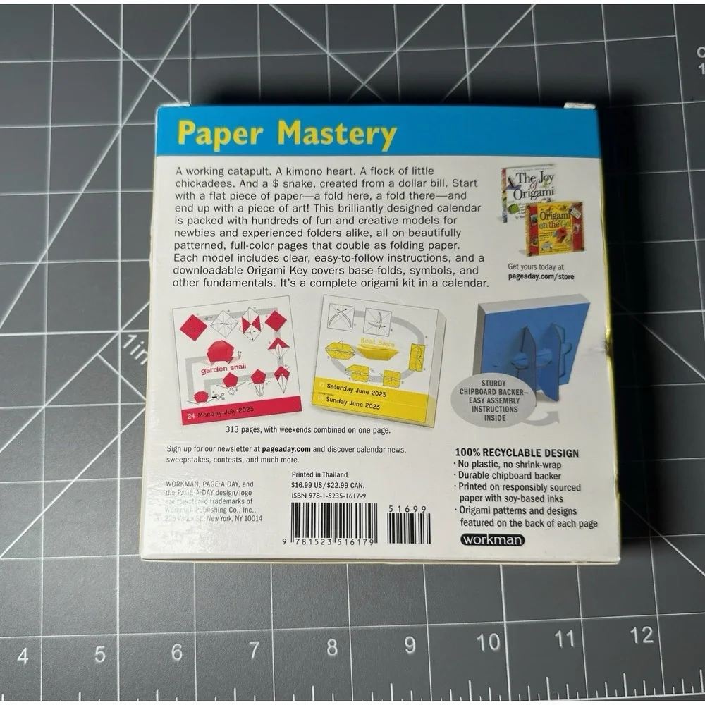 Origami Page-A-Day Calendar 2023: More Than 250 Projects to Fold (Calendar) NEW